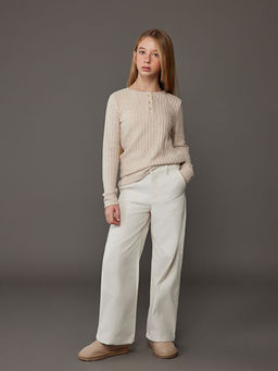 Bisiklet Yaka K?z ?ocuk Ti??rt