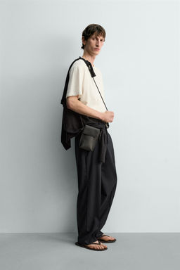 CAMISETA RELAXED FIT ALGOD?N - LINO / Blanco - Zara фото 4