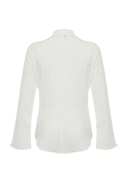 TRENDYOLMILLA Haki Dokulu Fitted Bele Oturan Dokuma Gomlek TWOSS24GO00002 фото 16