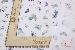 Сатин Волшебные сумерки, ш.1.61м, хлопок-100%, 120гр/м.кв - Купава фото 2