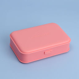 Цена за 2 шт. Органайзер с крышкой, для гигиенических принадлежностей, 14×9.5×3.5 см, розовый