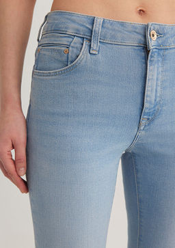 Tess Gold Premium Ac?k Mavi Jean Pantolon фото 6