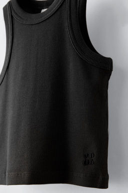 RIBBED RACERBACK TOP - Zara фото 3