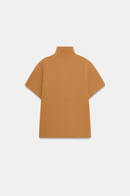 ZIPPERED KNIT CAPE TOP - Zara фото 8