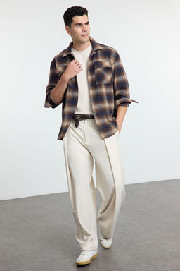 TRENDYOL MAN Siyah Regular Fit K?sl?k Kareli Ekose Oduncu Ceket Gomlek TMNAW25GO00013 - Trendyolmilla фото 2