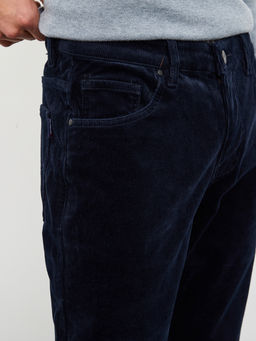 Утепленные мужские вельветовые брюки прямого кроя на флисе - Mossmore фото 21