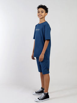 CRB wear / CSJB 90293-41-435 Комплект для мальчика (футболка, шорты),темно-синий/Ex.Cherubino  фото 2