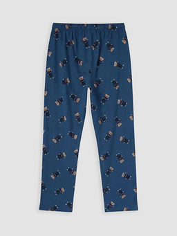 Regular Fit Bask?l? Erkek Pijama Alt