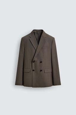 DOUBLE-BREASTED SUIT BLAZER - Zara фото 7