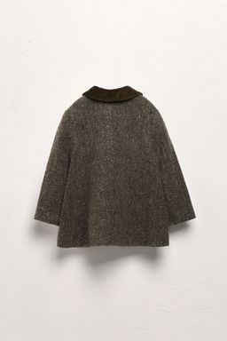 2-5 YEARS / LIMITED EDITION VELVET PETER PAN COLLAR COAT WITH WOOL - Zara фото 2