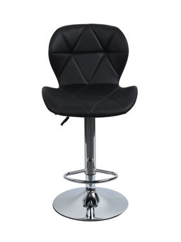 Комплект барных стульев «Клик Мебель», с подъёмным механизмом, с прострочкой, искусственная кожа, цвет чёрный, 2 шт.