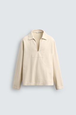 WASHED TEXTURED OVERSHIRT - Zara фото 6