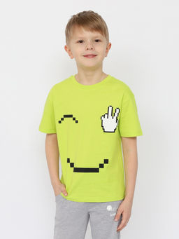 CSKB 63824-36-412 Футболка для мальчика,лайм