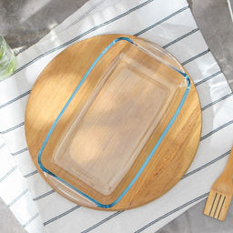 Форма для выпечки Paşabahçe Borcam, 1.95 л, с крышкой, прямоугольная, жаропрочное стекло, прозрачная