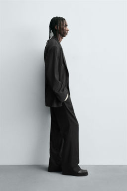 STRIPED SUIT TROUSERS