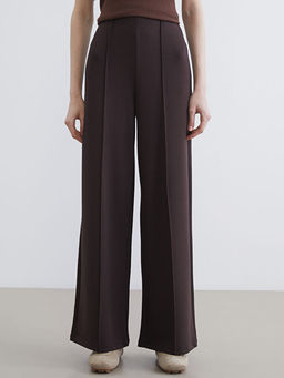 Y?ksek Bel Geni? Pa?a Kad?n Pantolon