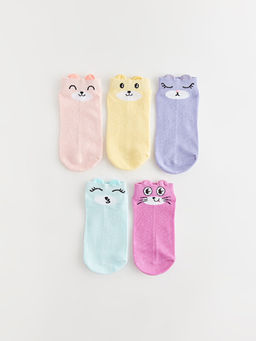 Desenli K?z ?ocuk Patik ?orap 5li - Waikiki фото 2