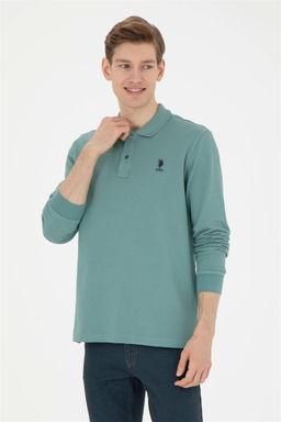 U. S. Polo Assn / Мужской мятный базовый свитшот - U.s. polo assn фото 3
