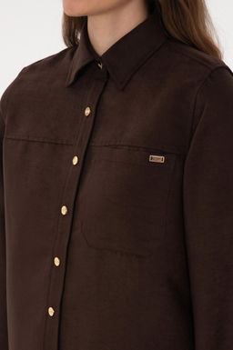 Kad_n Kahverengi Uzun Kollu G_mlek - U.s. polo assn фото 7