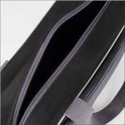 Сумка для обуви TEXTURA, на молнии наружный карман, размер 33×10×20 см, чёрная/серая