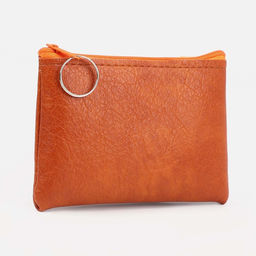 Цена за 3 шт. Кошелёк женский на молнии, 14×1×9 см, рыжий