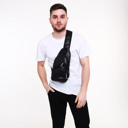 Сумка слинг, искусственная кожа, цвет чёрный - Simaland фото 7