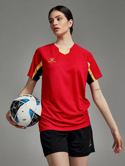 Футбольная форма KELME Short-Sleeved Football Suit (Red/Black)