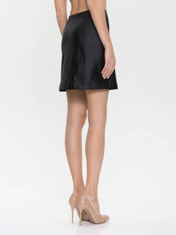 CONTE Юбка А-силуэта с напылением "под кожу" LITA black black