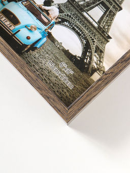 Фоторамка пластик 15х20 см "Ламберто" бежево-чёрный с золотом 21х16х3,5 см