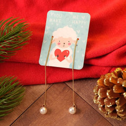 Серьги с жемчугом Цепочки you make me happy, цвет МИКС - Queen fair фото 3