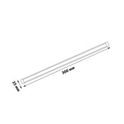 ULI-F48-3W/4500K SENSOR IP20 SILVER Светильник светодиодный для мебели. 300*25*9мм. 250Lm. ТМ Uniel
