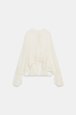 TOP SEMITRANSPARENTE VOLANTES / Crudo - Zara фото 7