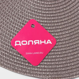 Цена за 12 шт. Салфетка сервировочная на стол Доляна Лофт, d=38 см , цвет кофейный  фото 8