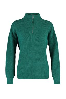 Yesil Yumusak Dokulu Fermuarl? Triko Kazak TWOAW20XS0009