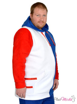 Толстовка Модель №1436 размеры 44-84 - Plusmoda фото 3