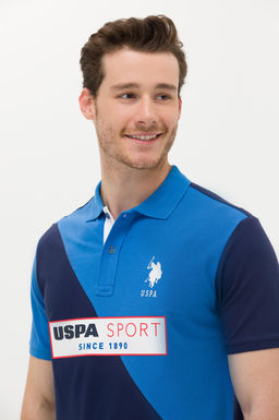 U. S. Polo Assn Мужская темно-синяя футболка с воротником-поло - U.s. polo assn фото 15