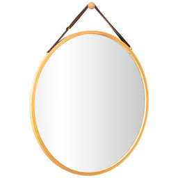 Зеркало настенное 60*60*1,5 см, бамбук