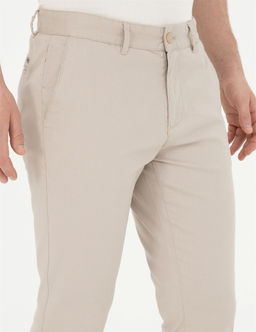Bej Slim Fit Kanvas Pantolon - Pierre cardin фото 6