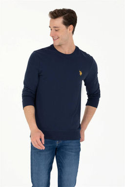 U. S. Polo Assn / Мужской темно-синий свитшот с круглым вырезом - U.s. polo assn фото 8
