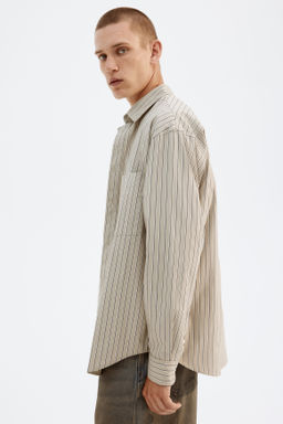 Camisa de popelina Loose Fit - H&m фото 7