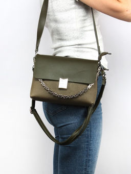 Сумка женская искусственная кожа XHD-6039, 1отд, 2плеч/рем, хаки SALE 263262 - Adelia фото 10