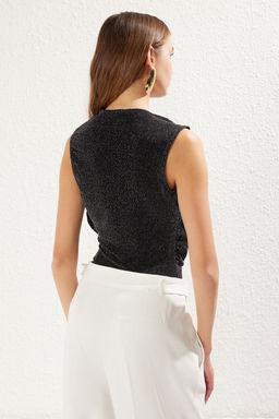 Gumus Aksesuar Detayl? C?tc?tl? Simli Orme Body TPRSS25BD00005