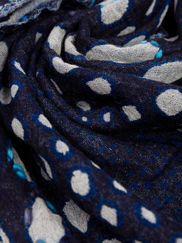 Палантин с вышивкой (шерсть вареная) № Тк906/179 - Ганг фото 3