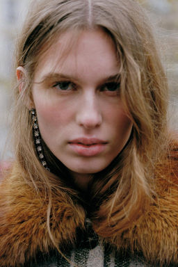 FAUX FUR COLLAR JACKET - Zara фото 3