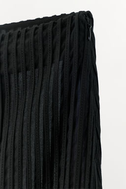 SKIRT WITH FRINGED STRAPS - Zara фото 4