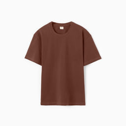 Футболка мужская MINAKU, коричневая, размер 42-44