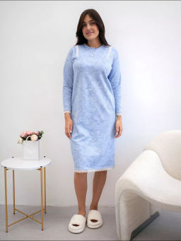 Сорочка женская Нина Голубой - Modamica фото 10