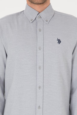 Erkek Gri Uzun Kollu G_mlek Sepette S_rpriz _ndirim - U.s. polo assn фото 6
