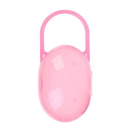 Контейнер для хранения и стерилизации детских сосок и пустышек, розовый