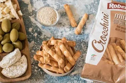 Палочки Хлебные Гриссини Кроккини миньон с кунжутом Roberto 150 г фото 3